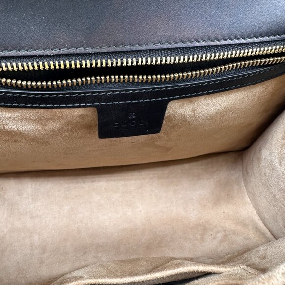 Gucci Calfskin Animal Studs Medium Sylvie Top Handle Bag - Picture 10 of 12